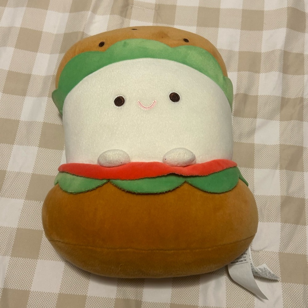 Burger Pillow Plushie